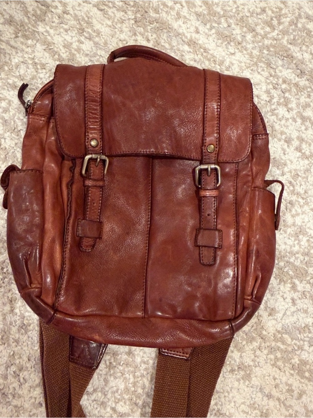 CARGOIT Genuine Leather Backpack